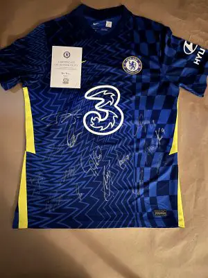 Chelsea-Shirt-300x400 2021 Father Christmas Cup set to auction a signed Chelsea jersey