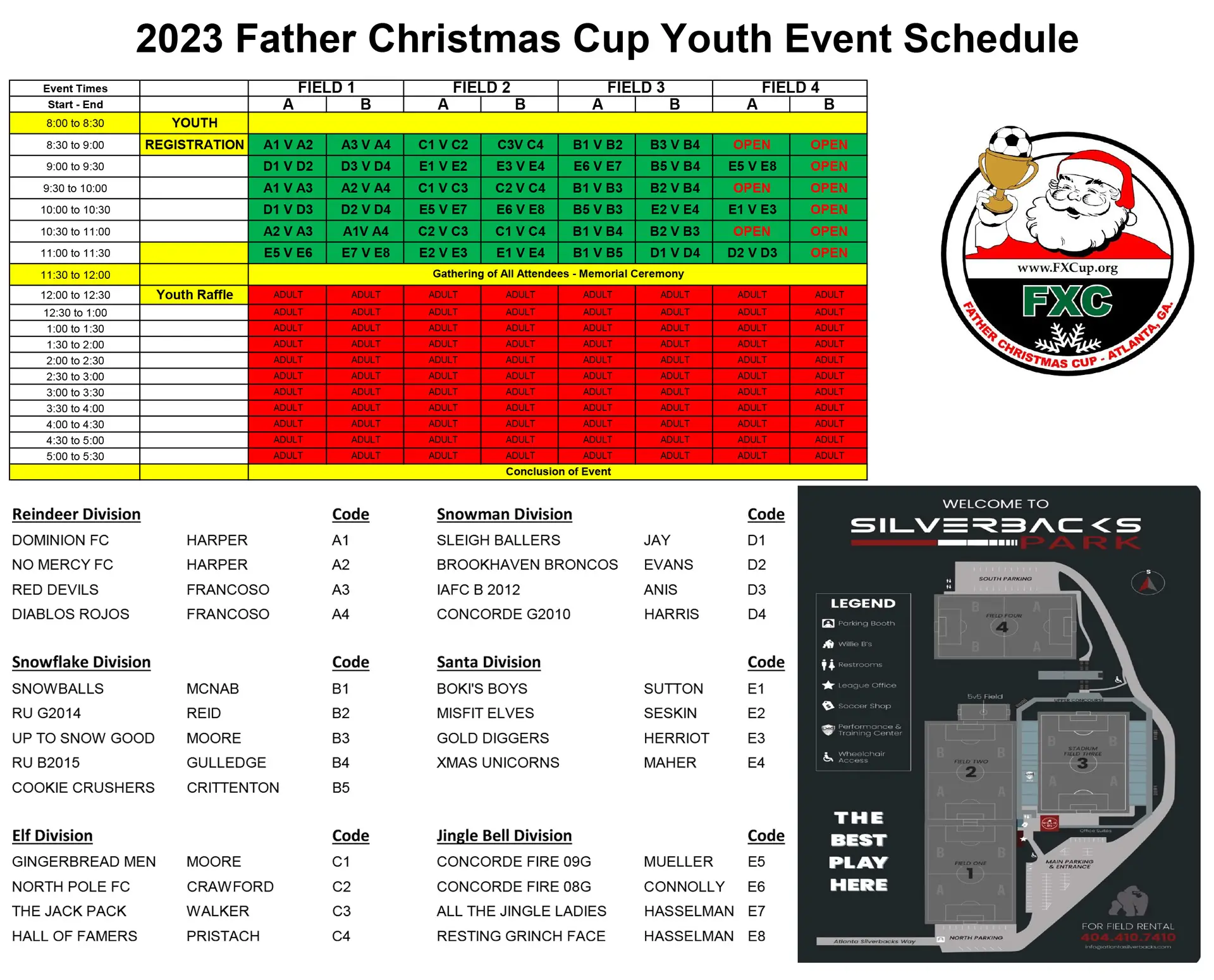FXC-Youth-Schedule-asn Father Christmas Cup 2023 is this Weekend